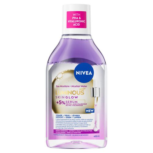 Nivea Luminous630 Skin Glow Eau Micellaire Démaquillante Visage 400ml 