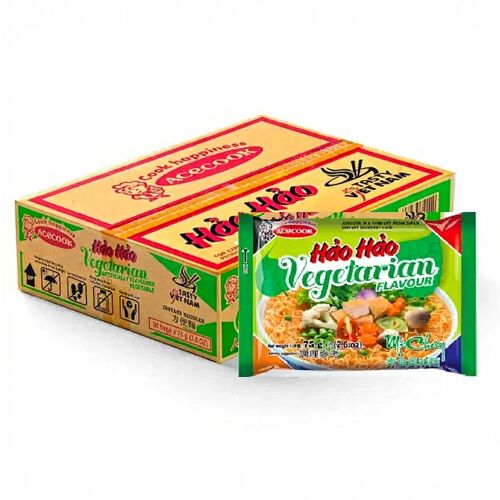 Haohao Nouilles Instantanées Saveur Légumes - 30 X 75 G