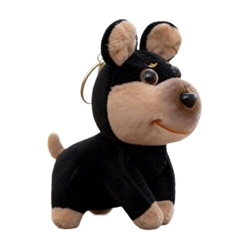 Porte-clés en peluche mignon chiot 10 cm