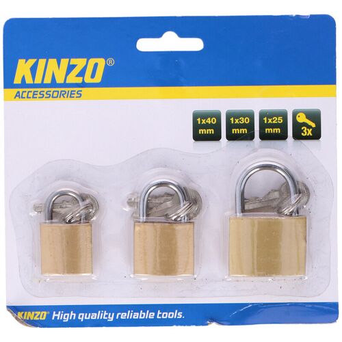 Kinzo Lot de 3 cadenas de tailles différentes