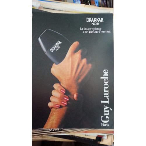 Publicité Papier: Parfum Drakkar Noir De Guy Laroche, Parue Dans La Presse En 1986