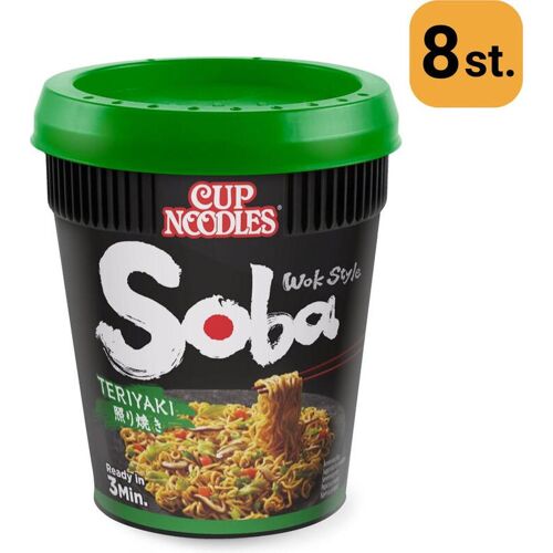 Nissin Nouilles Soba Instantanées Saveur Teriyaki - 8 X 90 G