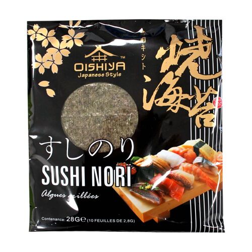 Oishiya Algues Grillées Sushi Nori Nl/Fr 10f 28g