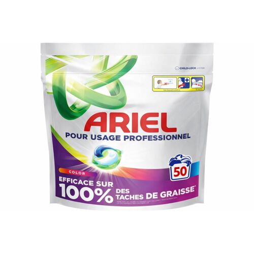 ARIEL Professional Capsules de lessive concentrée couleur tout-en-un - 50 doses