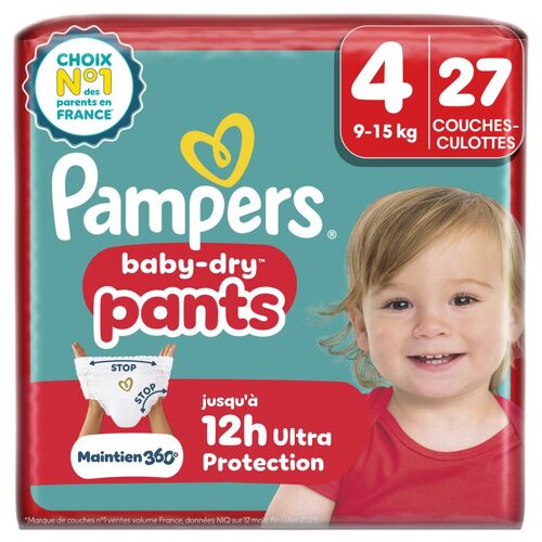 Pampers Baby-Dry Pants, Taille 4, 24 Couches-Culottes