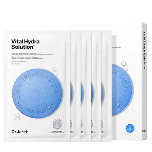 Dr.Jart+ Dermask Vital Hydra Solution Lot De 5 Masques Hydratants En Tissu 