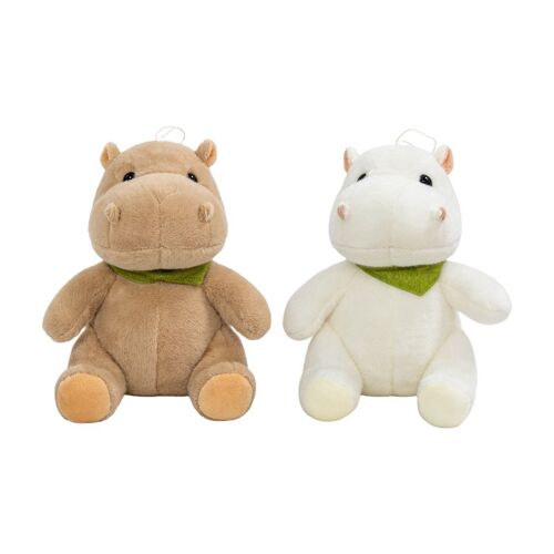 Jouet en peluche - Un adorable hippopotame - 27 cm
