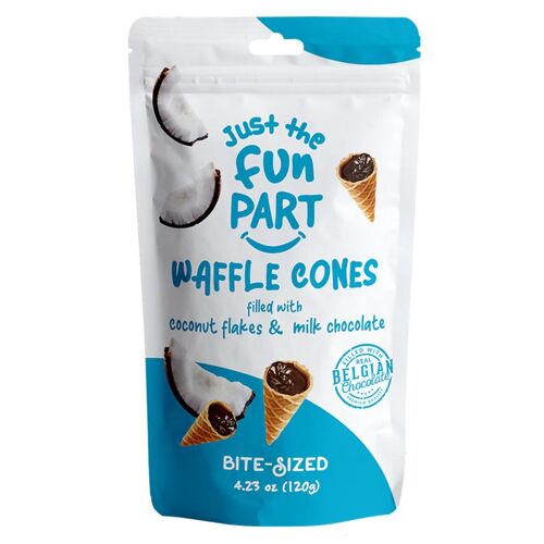Just The Fun Part Cônes À La Noix De Coco Et Chocolat Au Lait - 120 G