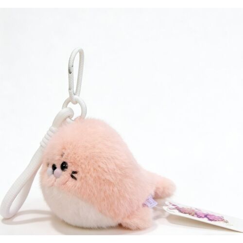Porte-clés à pendentif en peluche - Lion de mer - 9 cm