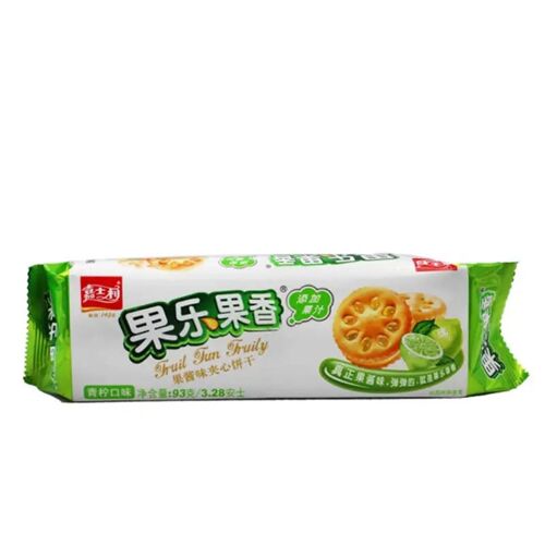 Biscuits Arôme Fruit Jia Shi Li (Saveur Citron Vert) 93g