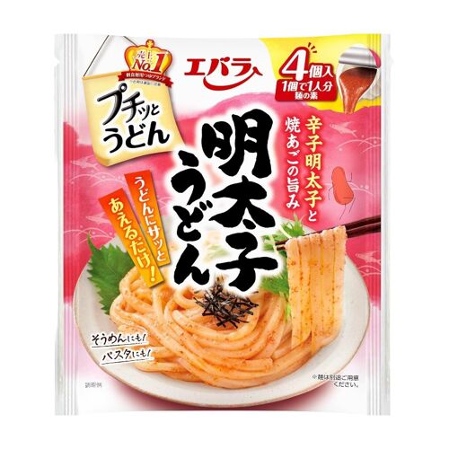 Ebara Base De Soupe Pour Nouilles Udon Petit Udon, Saveur ?ufs De Morue, 88 G