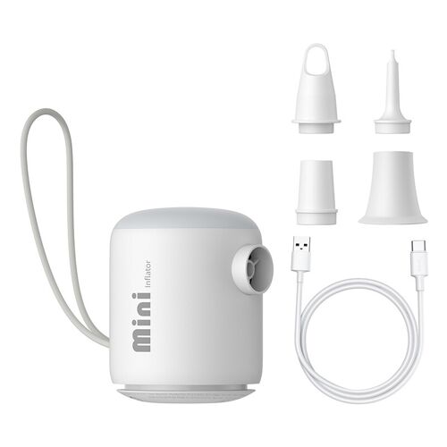 Baseus Pocketgo Pompe À Air Portable - Blanc Stellaire