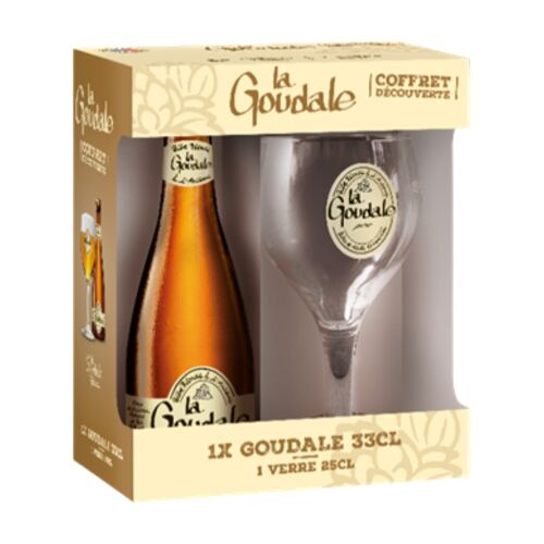 La Goudale Coffret Bière Blonde À L'ancienne 7,2 % 33 Cl + 1 Verre 25 Cl