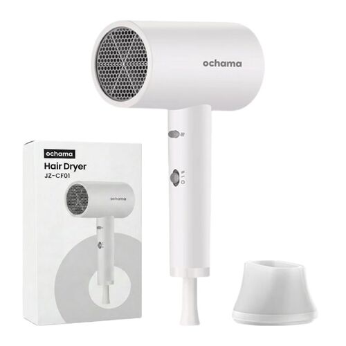 Ochama Sèche-Cheveux Ultra-Léger 450g, 1800w Haute Puissance, 20 000 Tr/Min, 3 Vitesses, Ions Négatifs Soin Capillaire, Faible Bruit, Avec Embout