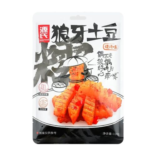 Genji Food Chips De Pommes De Terre Saveur Barbecue - 120 G
