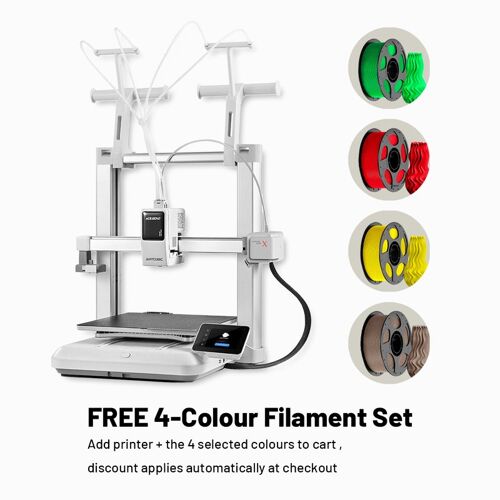Imprimante 3D Anycubic Kobra X, version Joybuy, multicolore, 4 couleurs intégrées, impression à haute vitesse