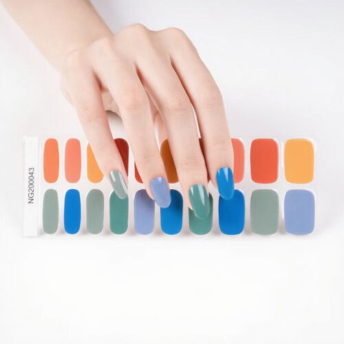 Meomagic 14-21 Autocollants Gels Pour Ongles - 20 Pièces 