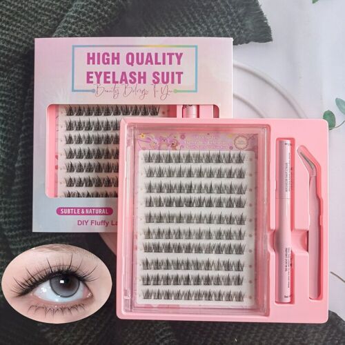Meomagic Kit D¿Extensions De Cils Classique Avec Pinces À Épiler Et Colle - 10 Lignes - F11 