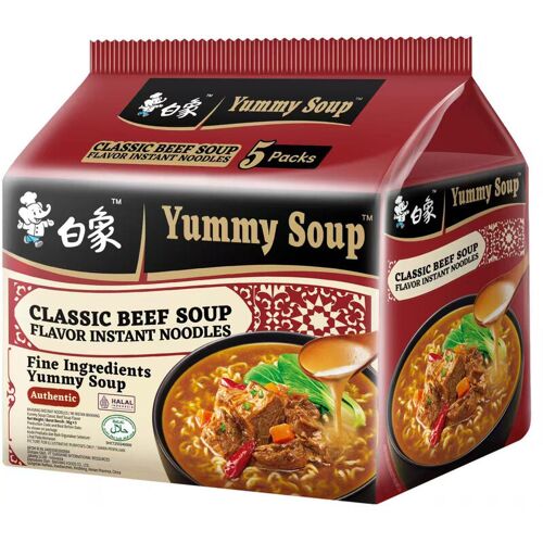 Bai Xiang Nouilles Classiques Au B?uf - 96 G X 5