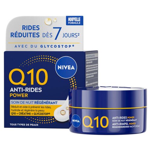 Nivea Q10 Crème Anti¿Rides Power Visage Extra Fermeté Soin Nuit 50ml 