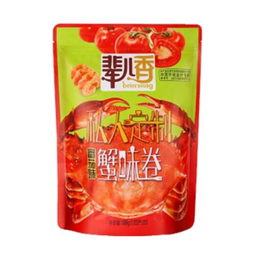 Bei Er Xiang Snacks Saveur Crabe Et Tomate - 188 G