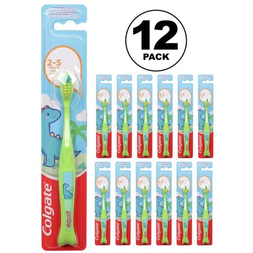 COLGATE TOOTHBRUSH KIDS EXTRA SOFT 2+ YEARS CDU 12