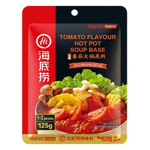 Haidilao Base De Soupe Pour Fondue Chinoise À La Tomate - 125 G
