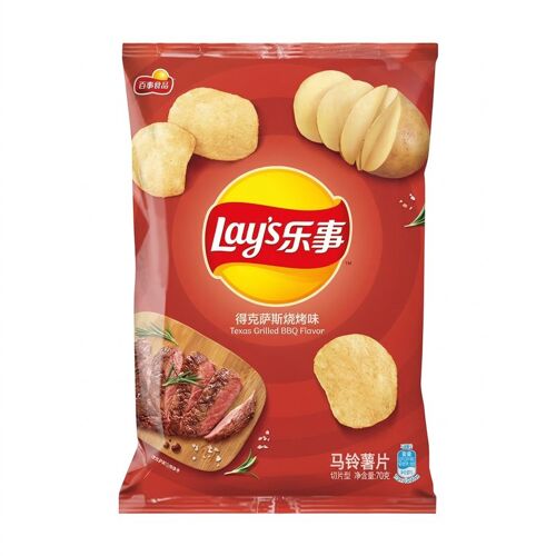 Lay's Chips Saveur Bbq Texas - 70 G