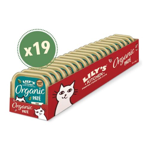 Lily's Kitchen Pâtée Bio Poisson Chat Adulte-19 X 85 G