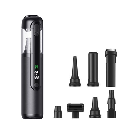 Fanttik Style EasyWox Q808 Aspirateur de voiture avec aspiration puissante 16 500 Pa, moteur sans balais 120 W, soufflerie et aspiration bidirectionnelles, boîtier en alliage d¿aluminium haute résistance et réglage à double vitesse - Gris