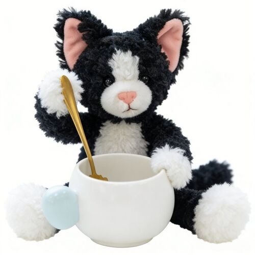 Jouet En Peluche À Mâcher - Série De Jouets À Mâcher - Chat À Longs Poils Allemand - 30 Cm