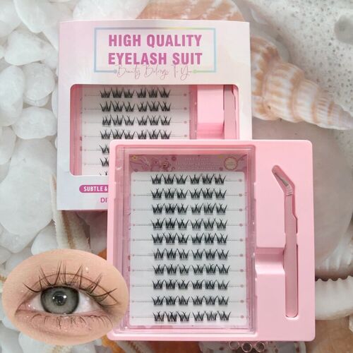 Meomagic - Kit De Faux Cils Précollés Avec Pinces À Épiler - 10 Lignes - F30 