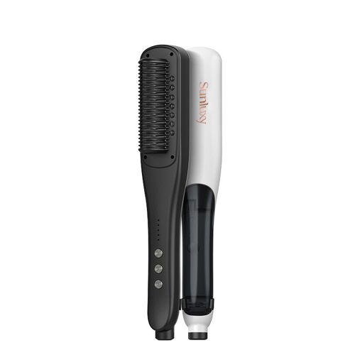 Sunluxy Kd880 Peigne Lisseur À Vapeur Avec Hydratation Par Pulvérisation, Chauffage Ptc