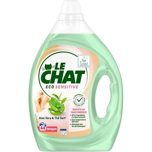 LE CHAT Eco Sensitive Lessive liquide Aloe Vera et Thé Vert 44 lavages 1,98L