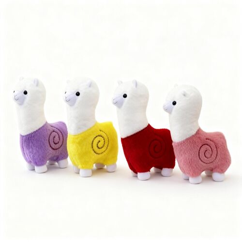 Peluche Alpaga coloré 25 cm (Modèle aléatoire)