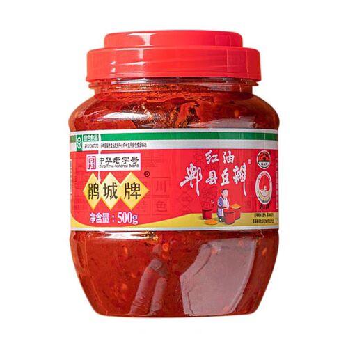 Juancheng Brand Pâte De Haricots De Pixian À L'huile Pimentée - 500 G