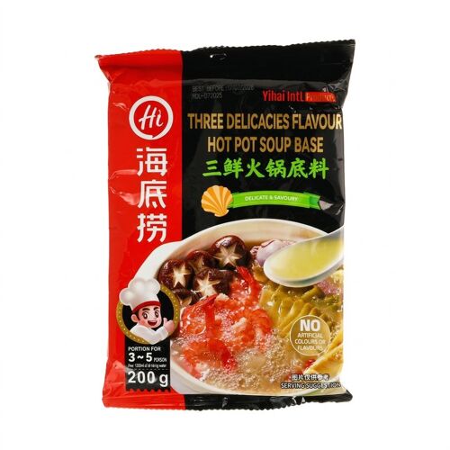 Haidilao Base Pour Fondue Chinoise Aux Trois Délices - 200 G
