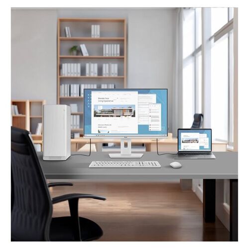 iiyama ProLite XB2797QSNP-W1 - Écran LED - 27" - 2560 x 1440 QHD @ 75 Hz - IPS - 350 cd/m² - 1000:1 - 1 ms - HDMI, DisplayPort, USB-C - haut-parleurs - blanc, mat