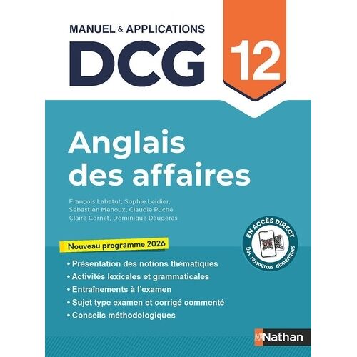 Anglais Appliqué Aux Affaires Dcg 12 - Manuel & Applications