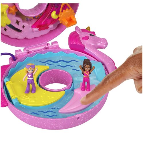 Polly Pocket - Coffret Bouée Licorne - Coffret Mini Figurines - 4 ans et +