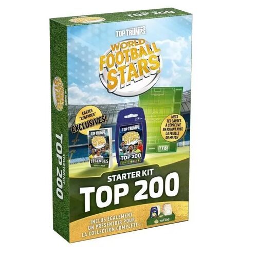 Top Trumps World Football Stars Top 200 Starter Kit Jeu De Société Jouet