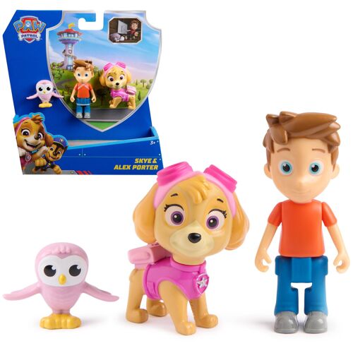 PAW Patrol Pat' Patrouille, Coffret de figurines Stella et Alex Porter avec figurine Petit Bout, jouets pour filles et garçons à partir de 3 ans