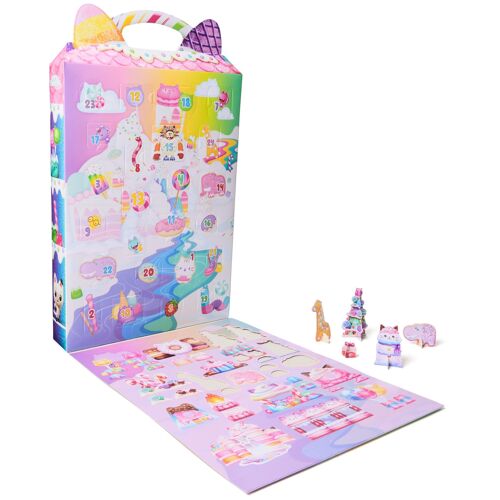 Gabby's Dollhouse Gabby et la Maison Magique Le Film - Gabby Dollhouse - Calendrier De L'Avent 2025 Noël Avec 24 Surprises, Figurines, Accessoires - Dessin Animé Jouet Maison De Poupée - Jouet Enfant 3 Ans Et +