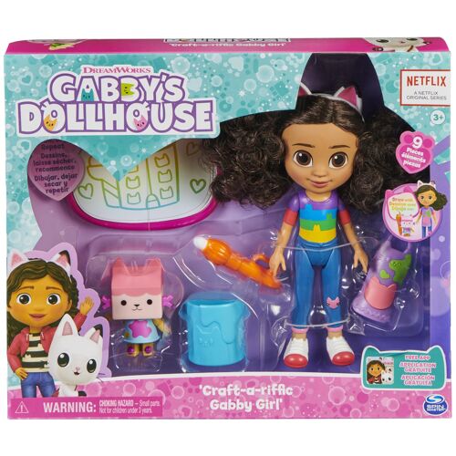 Gabby's Dollhouse, Poupées Gabby artiste et accessoires de luxe dont une tablette avec surface réactive à l'eau et pinceau à eau, jouets pour filles et garçons à partir de 3 ans