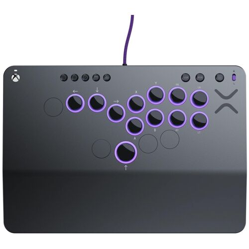 Turtle Beach Victrix Pro KO sans levier Fight stick Gris Édition. Sous licence officielle Xbox avec boutons Cherry MX Speed Silver remplaçables à chaud e conception ergonomique et durable en aluminium
