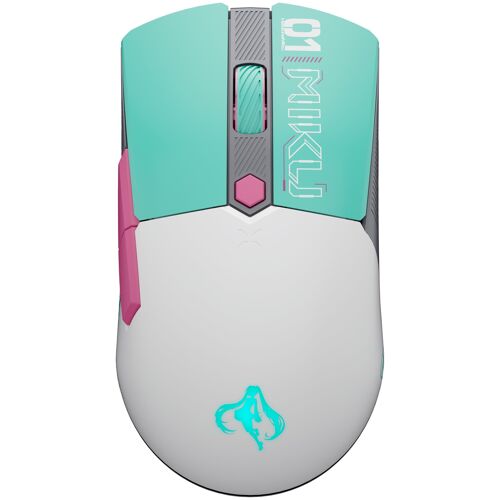 ASUS TUF Gaming Mini Wireless Mouse Hatsune Miku Edition souris Droitier RF Wireless + Bluetooth + USB Type-A Optique 1200 DPI