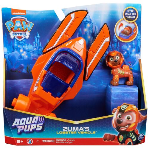 PAW Patrol Vehicule + Figurine Zuma Aqua Pups La Pat' Patrouille