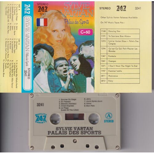 Sylvie Vartan Rare K7 Cassette Audio Rare Label Tape