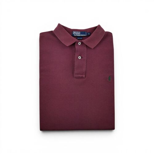 Reconditionné - Polo Manches Courtes Homme Bordeaux - Taille L - Homme - Bordeaux