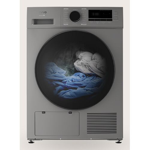 EVVO S10X sèche-linge Pose libre chargement frontal 10 kg Acier inoxydable